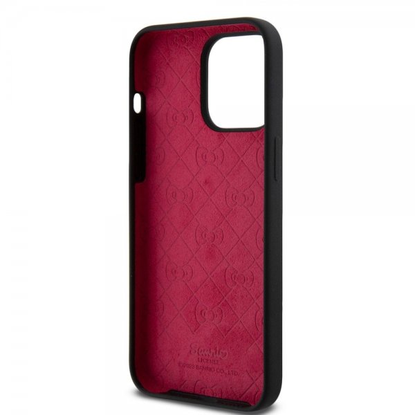 Hello Kitty iPhone 15 Pro Max -kuoret nestemäinen silikoni musta