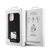 Hello Kitty iPhone 15 Pro Max -kuoret nestemäinen silikoni musta