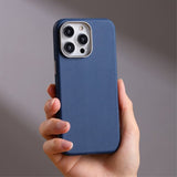 Joyroom iPhone 15 Pro Max -kuori Litchi Pattern Series MagSafe harmaa