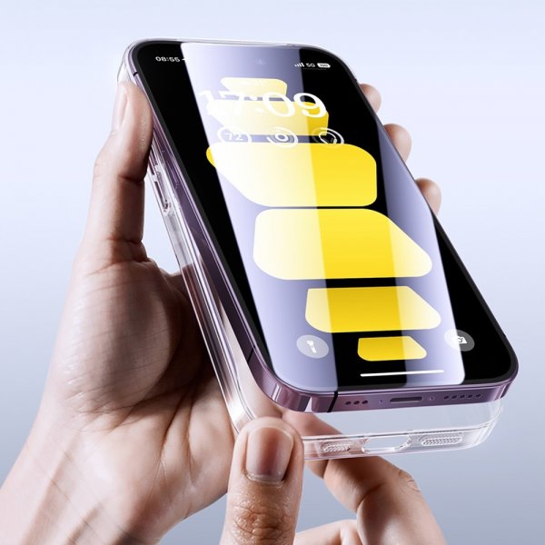 Baseus iPhone 15 Pro Max -suojakuori, Lucent Series, läpinäkyvä