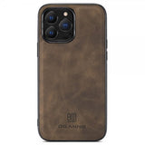 Dg.Ming iPhone 15 Pro Max Kuori M1 Series Irrotettava Korttipidike Kahvi
