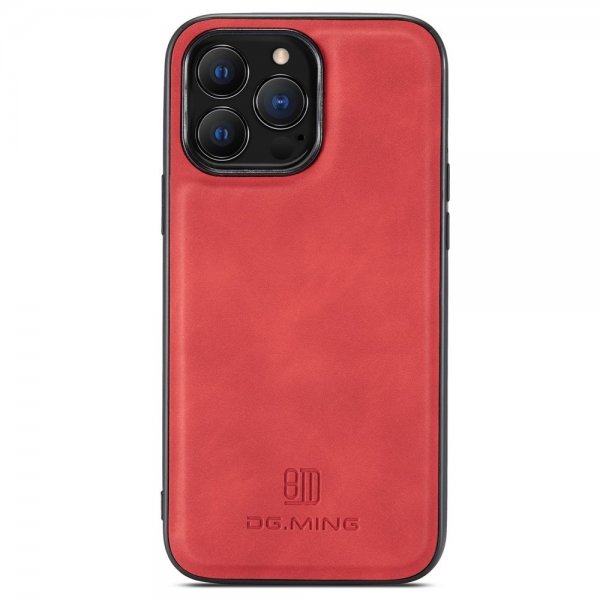 Dg.Ming iPhone 15 Pro Max Kuori M1 Series Irrotettava Korttipidike Punainen