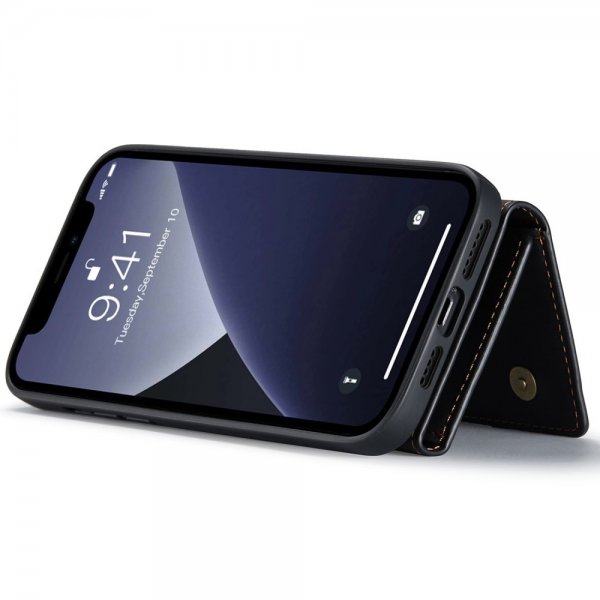 Dg.Ming iPhone 15 Pro Max kuori M1 Series irrotettavalla korttipidikkeellä Musta