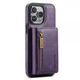 Dg.Ming iPhone 15 Pro Max -kuori, M5-sarja, irrotettava korttipidike, violetti