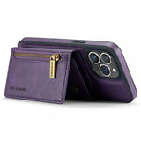 Dg.Ming iPhone 15 Pro Max -kuori, M5-sarja, irrotettava korttipidike, violetti