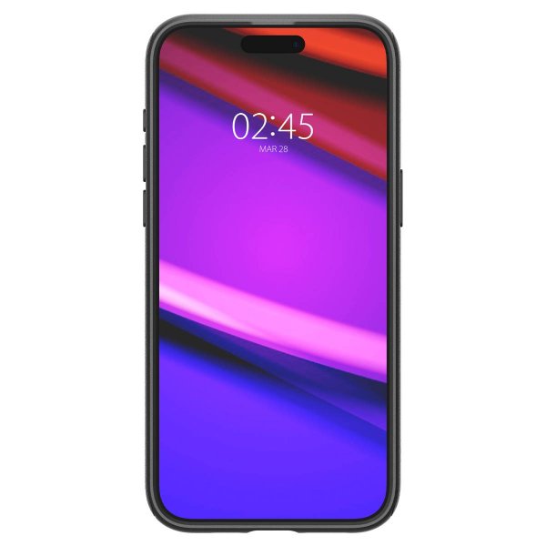 Spigen iPhone 15 Pro Max Kuori Mag Armor MagFit Matta Musta