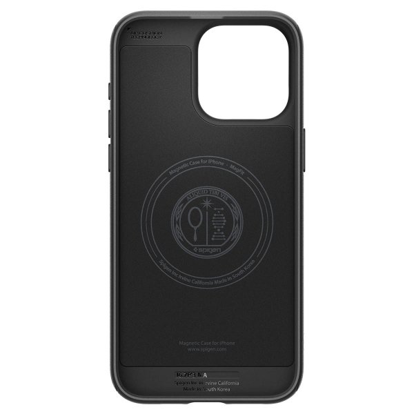 Spigen iPhone 15 Pro Max Kuori Mag Armor MagFit Matta Musta