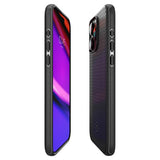 Spigen iPhone 15 Pro Max Kuori Mag Armor MagFit Matta Musta