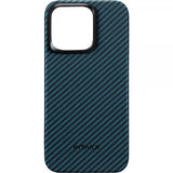 Pitaka iPhone 15 Pro Max Kuori MagEZ Case 4 Musta/Sininen Twill