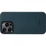 Pitaka iPhone 15 Pro Max Kuori MagEZ Case 4 Musta/Sininen Twill