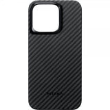 Pitaka iPhone 15 Pro Max Kuori MagEZ Case 4 Black/Grey Twill