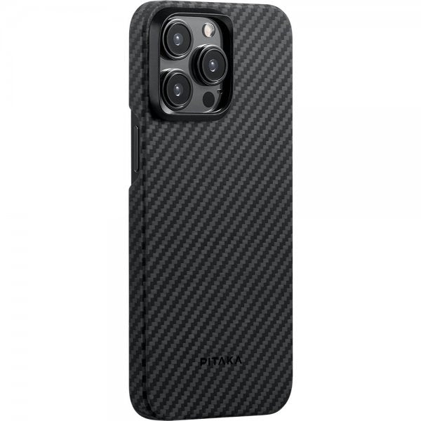 Pitaka iPhone 15 Pro Max Kuori MagEZ Case 4 Black/Grey Twill