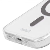 Holdit iPhone 15 Pro Max - MagSafe-suojakuori, Space Gray Transparent