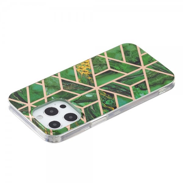 iPhone 15 Pro Max Kuori Marmorikuvio Vihreä