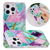 iPhone 15 Pro Max Kuori Marmorikuvio Vihreä Violetti