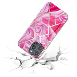iPhone 15 Pro Max Kuori Marmorikuviointi Ruusu Punainen