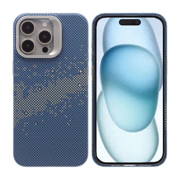 iPhone 15 Pro Max Kuori Taittuva Jalusta MagSafe Sinikulta