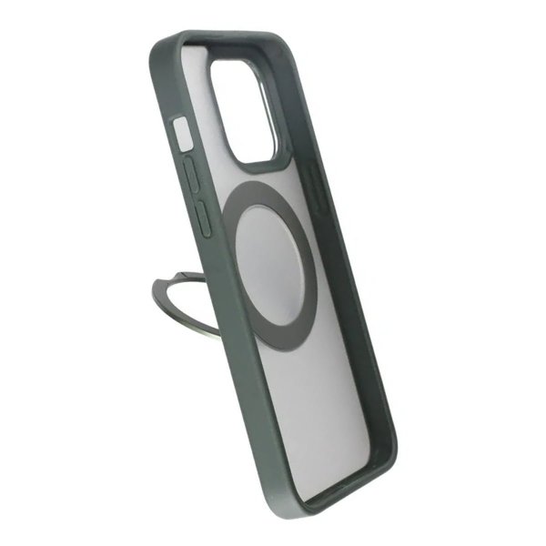 Rvelon iPhone 15 Pro Max Kuori Käännettävä MagSafe-jalusta Vihreä