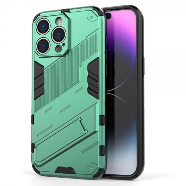 iPhone 15 Pro Max Kuori jalustalla Vihreä