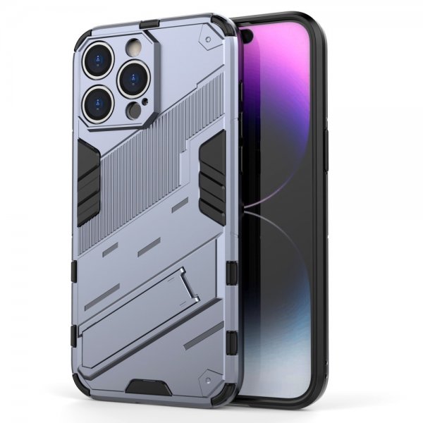 iPhone 15 Pro Max Kuori jalustalla, tummansininen