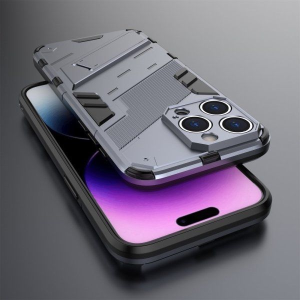iPhone 15 Pro Max Kuori jalustalla, tummansininen