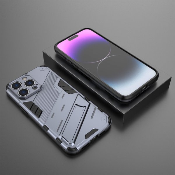 iPhone 15 Pro Max Kuori jalustalla, tummansininen