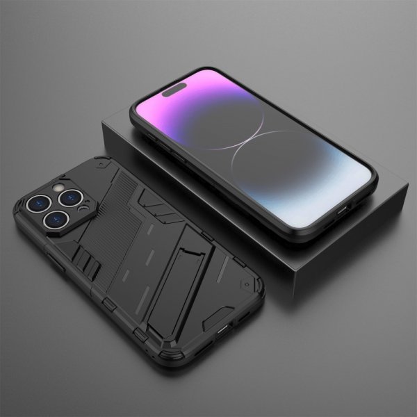 iPhone 15 Pro Max Kuori jalustalla Musta