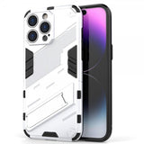 iPhone 15 Pro Max Kuori telineellä Valkoinen