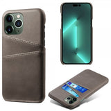 iPhone 15 Pro Max Kuori kahdella korttipaikalla Harmaa