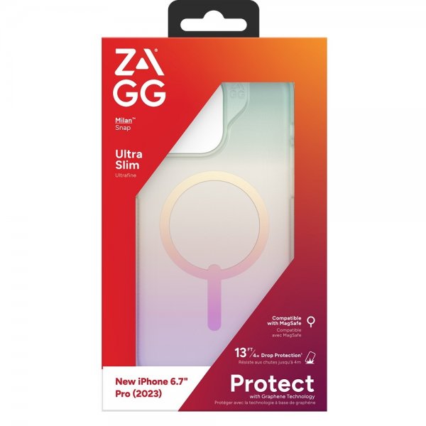 ZAGG iPhone 15 Pro Max Kuori Milan Snap Iridescent