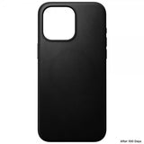 Nomad iPhone 15 Pro Max -suojakuori, Modern Leather Case, musta