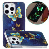 iPhone 15 Pro Max Kuori Kultaiset Perhoset -kuviolla