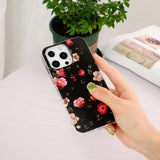 iPhone 15 Pro Max Kuori Ruusuja Musta