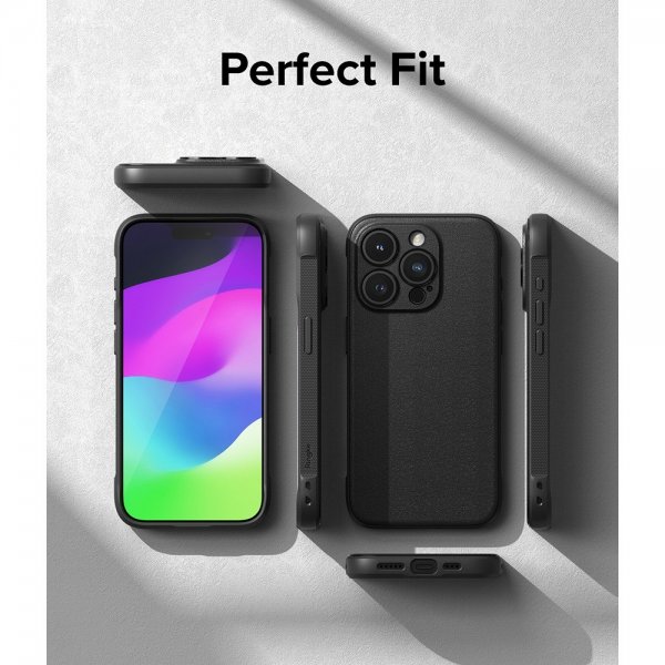 Ringke iPhone 15 Pro Max -suojakuori Onyx Magnetic Musta