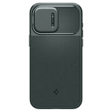 Spigen iPhone 15 Pro Max -suojakuori Optik Armor MagFit Abyss Green