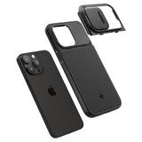 Spigen iPhone 15 Pro Max -suojakuori Optik Armor MagFit Musta
