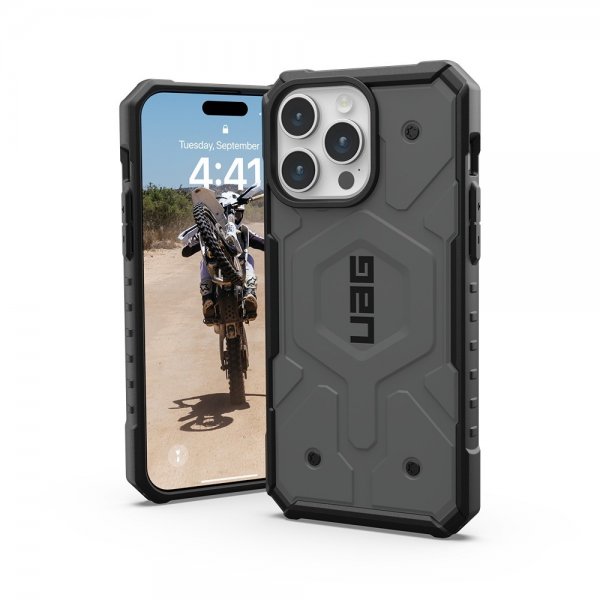 Urban Armor Gear (UAG) iPhone 15 Pro Max Kuori Pathfinder MagSafe Silver