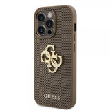 Guess iPhone 15 Pro Max Kuori Perforated Glitter Ruskea
