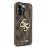 Guess iPhone 15 Pro Max Kuori Perforated Glitter Ruskea