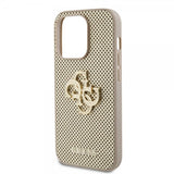 Guess iPhone 15 Pro Max Kuori Perforated Glitter Kulta