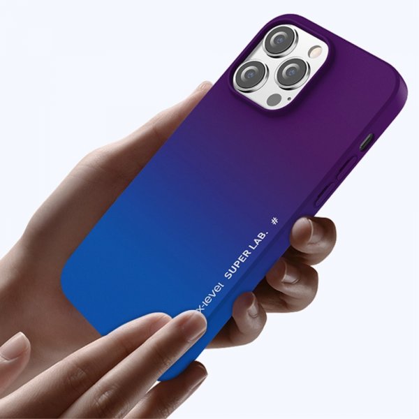 X-Level iPhone 15 Pro Max -kuori Rainbow Series keltainen