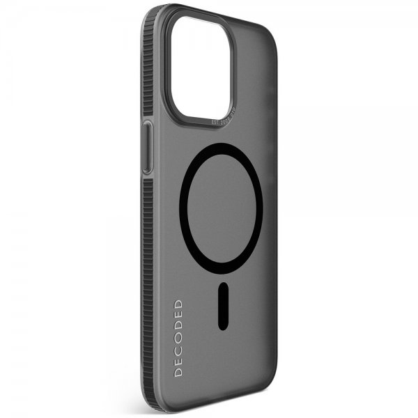 Decoded iPhone 15 Pro Max Kuori Kierrätetty Muovi Läpinäkyvä Musta