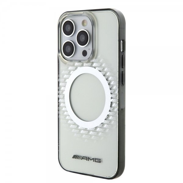 Mercedes Benz iPhone 15 Pro Max Kuori Rhombus Pattern MagSafe AMG Läpinäkyvä
