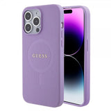 Guess iPhone 15 Pro Max Saffiano MagSafe -kuori Violetti