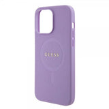 Guess iPhone 15 Pro Max Saffiano MagSafe -kuori Violetti