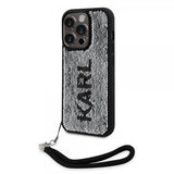 Karl Lagerfeld iPhone 15 Pro Max Kuori Sequin Musta