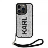Karl Lagerfeld iPhone 15 Pro Max Kuori Sequin Musta