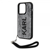 Karl Lagerfeld iPhone 15 Pro Max Kuori Sequin Musta