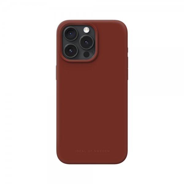 Ideal of Sweden iPhone 15 Pro Max Kuori Silicone Case MagSafe Dark Amber