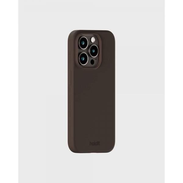 holdit iPhone 15 Pro Max Kuori Silikoni Chocolate